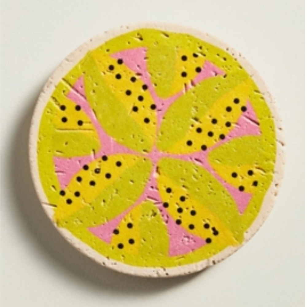 Anthropologie CASA WABI COASTER Style No. 88829973 Color: CITRON